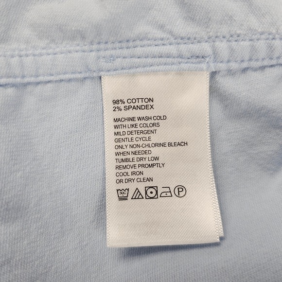 Tommy Bahama Light Blue Corduroy Button Up Long Sleeve Shirt - Picture 6 of 8